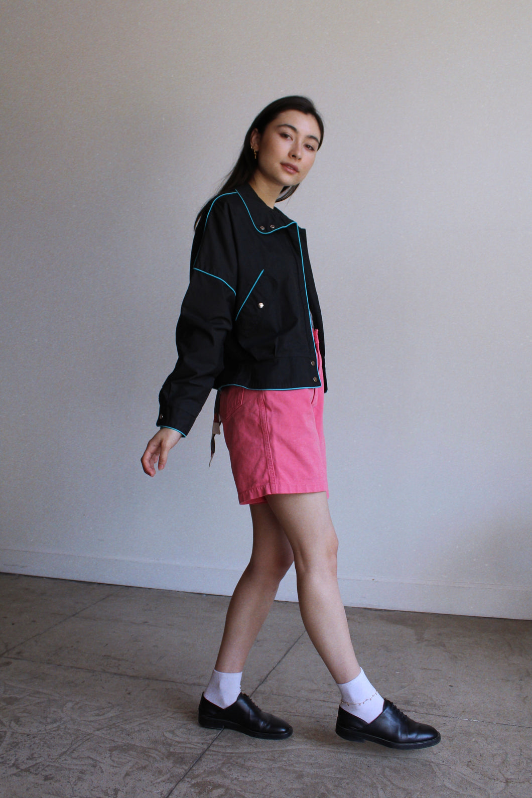 1980s Windbreaker Moto Jacket