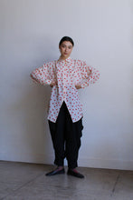 Load image into Gallery viewer, 1980s Long Polka Dot Silk Blouse