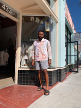 Load image into Gallery viewer, Lay or Bust Pastel Feed Sack Work Shirt
