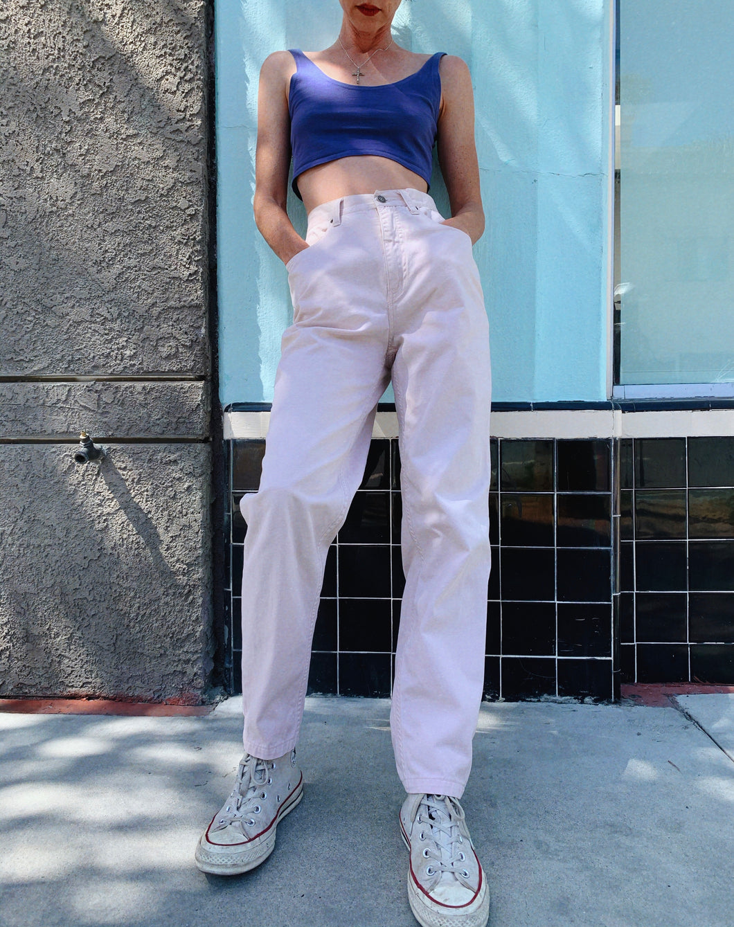 1980s Anne Klein Harlowe Pink Jeans