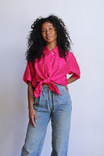Load image into Gallery viewer, 1990s Fuchsia Pink Silk Blouse