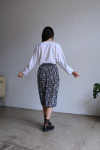 White Bandana Print Raglan Sweatshirt