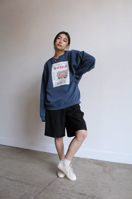 Botan Raglan Sweatshirt Blue Grey