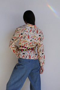 1990s Kokeshi Doll Print Top