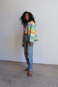 1990s Wavy Silk Quilt Jacket