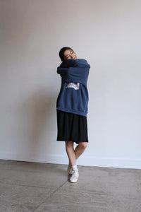 Botan Raglan Sweatshirt Blue Grey