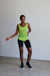 1960s Lime Green Mesh Swimsuit