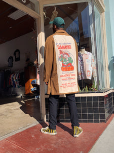 Rice Sack Patchwork Trench Coat