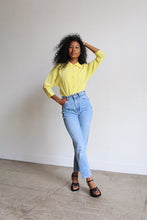 Load image into Gallery viewer, 1940s Bright Yellow Rayon Blouse