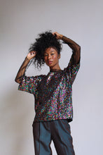 Load image into Gallery viewer, Silk &amp; Sequins Jewel Blouse