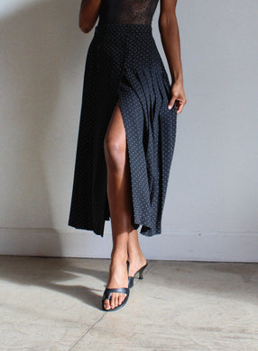 1980s Liz Claiborne Polka Dot Skirt