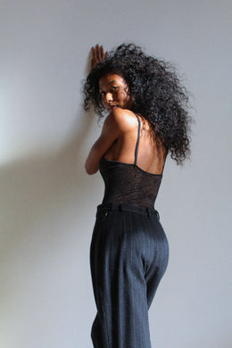 1980s Grey Wool Pinstripe Trousers