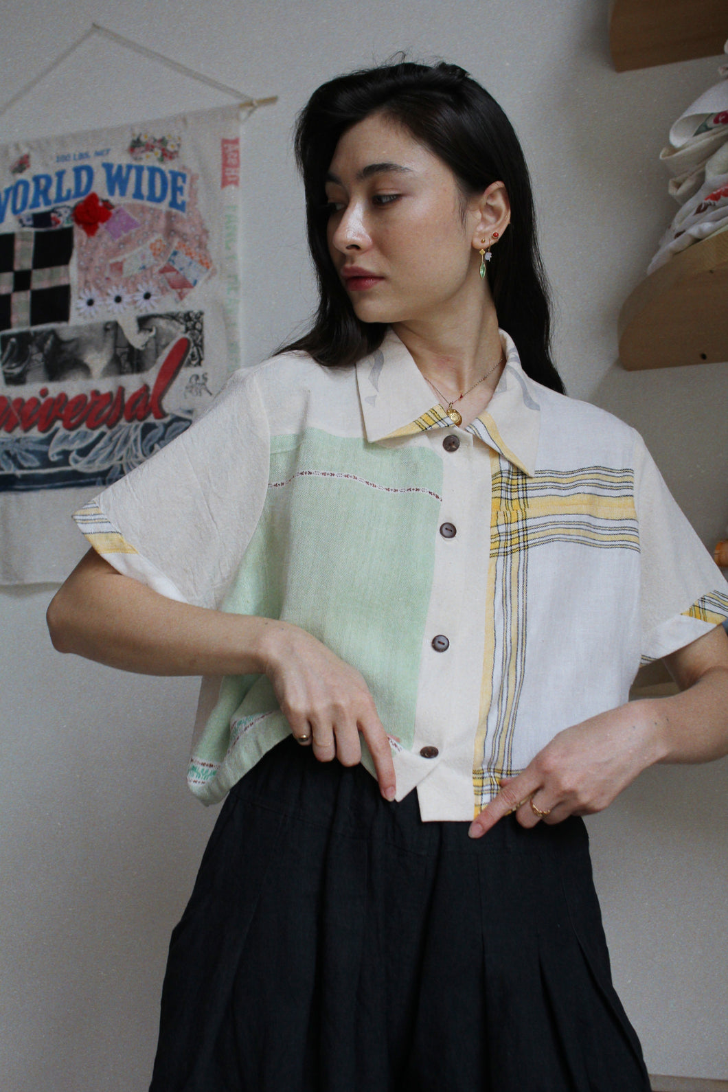 Shirakiku Rice Sack Crop Top