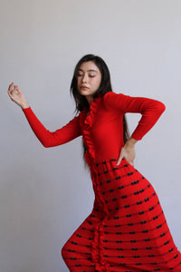 Crissa Linea Italiana Wool Maxi Dress