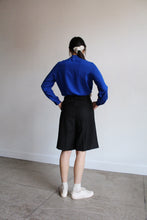 Load image into Gallery viewer, Electric Blue Silk Pussy Bow Blouse