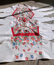 Load image into Gallery viewer, Red Floral Halter Tops