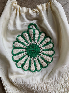 1970s Crochet Flower Halter Tops
