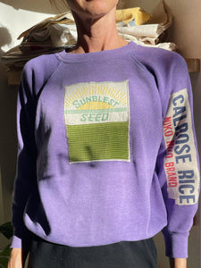 Sunblest Lavender Patchwork Sweater