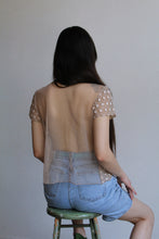 Load image into Gallery viewer, 1990s Sheer Daisy Lace Blouse