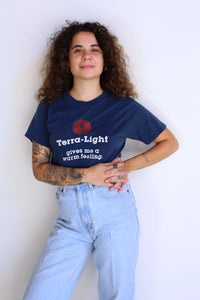 Vintage Terra-Light Gives Me a Warm Feeling Blue Tee