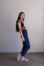 Load image into Gallery viewer, Color Block Crochet Top M