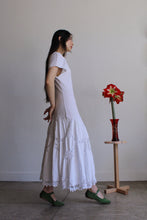 Load image into Gallery viewer, 1980s White Lace Jersey Knit Dress