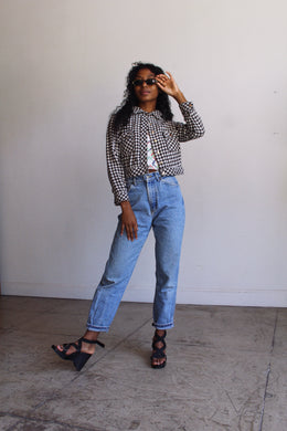 1970s Knit Houndstooth Jacket