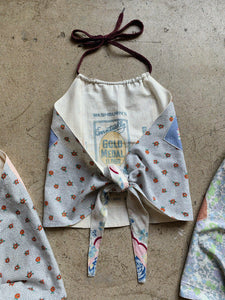 Flour Sack Reversible Halter Tops