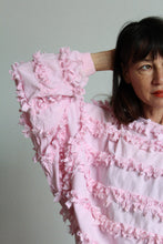Load image into Gallery viewer, Paula Sweet Muslin Mink Art to Wear Baby Pink Cotton Pullover Sweater