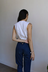 White Pearl Lace Vest