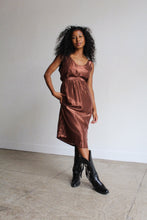 Load image into Gallery viewer, 1980s Brown Metallic Skirt Set