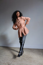 Load image into Gallery viewer, 1970s Peach Mini Trench Coat