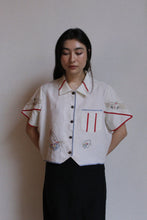 Load image into Gallery viewer, Play Hard Antique Patchwork Crop Top
