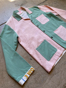 Worldwide Color Block Work Shirt XL