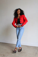 Load image into Gallery viewer, 1980s Red Velvet Bolero Jacket