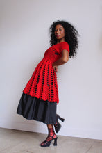 Load image into Gallery viewer, Red Crochet Tunic Dress