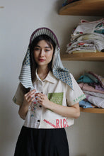 Load image into Gallery viewer, Striped Quilt Top Patchwork Bonnet