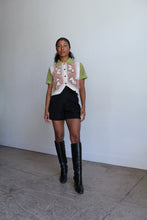 Load image into Gallery viewer, Schnauzer Antique Linen Crop Top