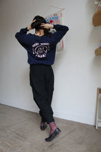 Load image into Gallery viewer, Star Bag Blue Sacred Scrap Collage Sweater