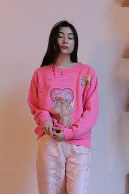 Sweethearts Puffy Paint Raglan Sweater