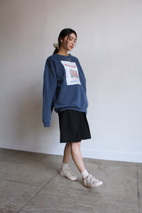 Botan Raglan Sweatshirt Blue Grey