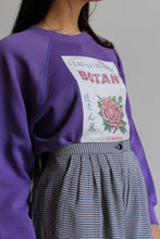 Load image into Gallery viewer, Botan Raglan Sweatshirt Purple