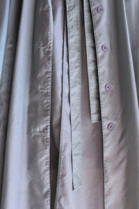 1970s Sage Green Nylon Trench Coat