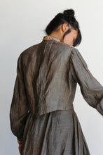 Load image into Gallery viewer, Victorian Grey Pinstripe Dress Set