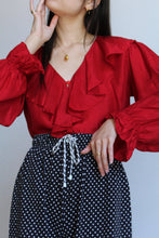 Load image into Gallery viewer, 1980s Cotton Polka Dot Drawstring Shorts