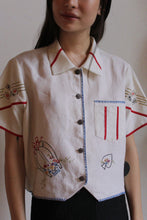 Load image into Gallery viewer, Play Hard Antique Patchwork Crop Top