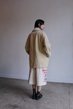 Load image into Gallery viewer, 1970s Butter Yellow Faux Fur Mini Trench