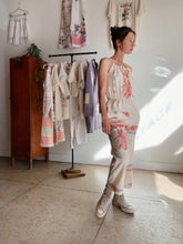 Load image into Gallery viewer, Queen Bee Flour Sack Jumpsuit - Size XS-S