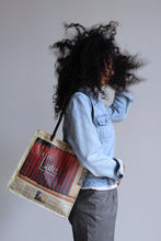 Load image into Gallery viewer, You&#39;re Late 2006 Newspaper Tote