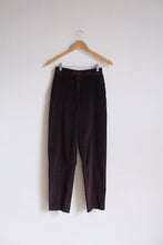 Load image into Gallery viewer, 1980s Eggplant Brown Wide Wale Corduroy Trousers